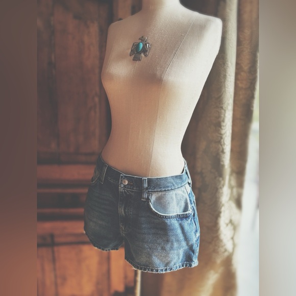 Shorts Denim High Rise Reworked Denim - Picture 2 of 10